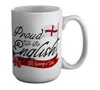 Shopagift Proud to Be English St George's Day White 15oz Large Mug Gift Cup