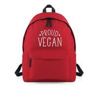 Shopagift Proud Vegan Veggie Vegetarian Plant-based Backpack Rucksack 18 Litres Capacity - 42cm x 31cm x 21cm