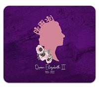 Shopagift Queen Elizabeth II Death Tribute 1926-2022 Pink Flowers Mouse Mat Pad Gift 24cm x 19cm