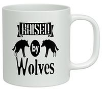 Shopagift Raised by Wolves White 10oz Novelty Gift Mug Cup