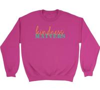 Shopagift Random acts of Kindness Kids Sweatshirt Kindness Matters Jumper Boys Girls Pink