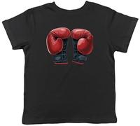 Shopagift Red Boxing Gloves Kids T-Shirt Champion Boxer Fighter Childrens Tee Gift