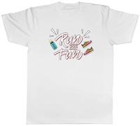 Shopagift Run for The Fun Marathon Race Sprinter Running Mens T-Shirt Tee White