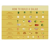 Shopagift Salad Builder Glass Large Worktop Saver 39cm x 28cm