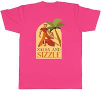 Shopagift Salsa and Sizzle Mens T-Shirt Salsa Dancing Dancer Partner Tee Pink