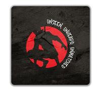 Shopagift Samurai Ninja 2 Pack Coasters Unseen Unheard Unmatched Gift - 9cm x 9cm
