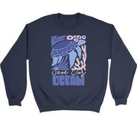Shopagift Save our Ocean Sea Turtle Sea Creatures Kids Sweatshirt Jumper Boys Girls