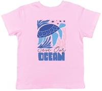 Shopagift Save Our Ocean Sea Turtle Sea Creatures Kids T-Shirt Childrens Tee Boys Girls
