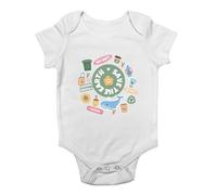 Shopagift Save the Earth Waste Day Green Energy Baby Grow Vest Bodysuit Boys Girls