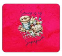 Shopagift Sewing is my Superpower Mouse Mat Pad Tailor Quilter Funny Gift 24cm x 19cm
