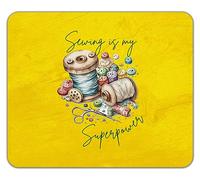 Shopagift Sewing is my Superpower Mouse Mat Pad Tailor Quilter Funny Gift 24cm x 19cm