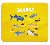 Shopagift Sharks of the World Collection Sea Ocean Fish Mouse Mat Pad 24cm x 19cm