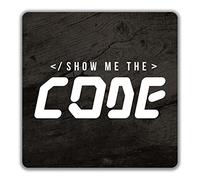 Shopagift Show Me The Code 2 Pack Coasters - 9cm x 9cm