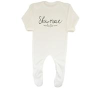 Shopagift Shwmae Sumae Baby Grow Romper Suit Rustic Hello Wales Welsh Boys Girls White