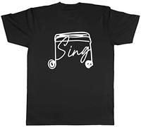 Shopagift Sing Music Lover Note Singing T-Shirt Gift Black