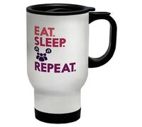 Shopagift Singers Chorus Chorale Travel Mug Eat Sleep Choir Stainless Steel 14oz Cup