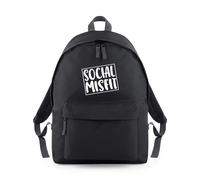 Shopagift Social Misfit Anti Social Funny Backpack Rucksack 18 Litres Capacity - 42cm x 31cm x 21cm