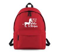 Shopagift Sort Us a Few White Stripes Backpack Rucksack 18 Litres Capacity - 42cm x 31cm x 21cm
