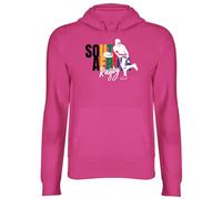 Shopagift South Africa Rugby Hoodie Unisex Supporters Fans World Cup Hoody Hooded Top Pink