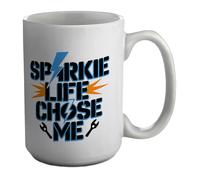 Shopagift Sparkie Life Chose Me Funny Electrician Mug White 15oz Large Ceramic Cup