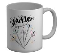 Shopagift Sparkler Squad Bonfire Night Guy Fawkes Mug White 11oz Large Cup