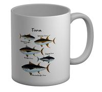 Shopagift Species of All Tuna Fish Mug White 11oz Large Ceramic Cup