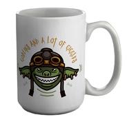 Shopagift Spooky Halloween Mug Goblins and a lot of Giggles White 15oz Large Ceramic Cup