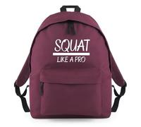 Shopagift Squat Like a Pro Gym Lifting Muscles Fitness Backpack Rucksack 18 Litres Capacity - 42cm x 31cm x 21cm