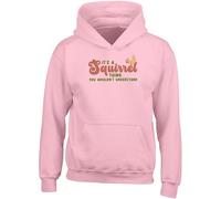 Shopagift Squirrel Thing Kids Hoodie Wildlife Cute Animal Hoody Hooded Top Boys Girls Pink