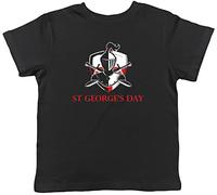Shopagift St George's Day Knight Childrens Kids T-Shirt Gift Black