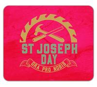 Shopagift St Joseph Day Ora Pro Nobis Mouse Mat Pad 24cm x 19cm