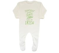 Shopagift St Patrick's Day Baby Romper Tonight I Will be Irish Boys Girls White
