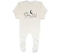 Shopagift Stay Wild Moon Child Crescent Baby Romper Gift White