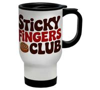 Shopagift Sticky Fingers Club Cinnamon Bun Bakery Travel Mug 14oz Cup