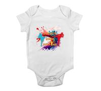Shopagift Strength Honor Muay Thai Baby Grow Vest Kick Boxing Martial Arts Bodysuit Boys Girls