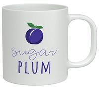Shopagift Sugar Plum White 10oz Novelty Gift Mug Cup
