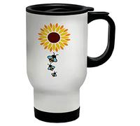 Shopagift Sunflower and Bees Travel Mug Cup