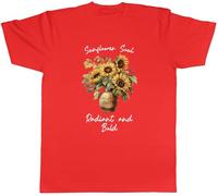Shopagift Sunflower Soul Mens T-Shirt Radiant and Bold Flower Garden Tee
