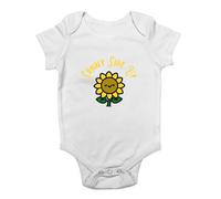 Shopagift Sunflower Spring Baby Vest Sunny Side Up Funny Bodysuit Boys Girls
