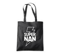 Shopagift Super Nan Superhero Hero Legend Mighty Grandma Tote Shopping Beach Bag 10 Litres Capacity - 42cm x 38cm