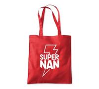 Shopagift Super Nan Superhero Hero Legend Mighty Grandma Tote Shopping Beach Bag 10 Litres Capacity - 42cm x 38cm
