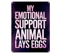 Shopagift Support Animal Lays Eggs Metal Poster Wall Tin Sign Man Cave Shed Bar Bedroom Home Kitchen - A4