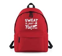 Shopagift Sweat Is Just Fat Crying Backpack Rucksack 18 Litres Capacity - 42cm x 31cm x 21cm