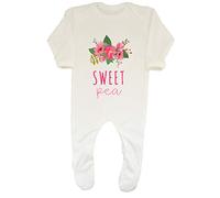 Shopagift Sweet Pea Baby Romper White