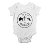 Shopagift Take Me to The Mountains Baby Grow Vest Bodysuit