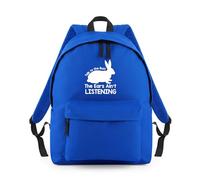 Shopagift Talk to the Butt the Ears ain't Listening Rabbit Backpack Rucksack 18 Litres Capacity - 42cm x 31cm x 21cm
