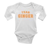 Shopagift Team Ginger Baby Grow Vest Bodysuit Ginger Redhead Hair Boys Girls L/S