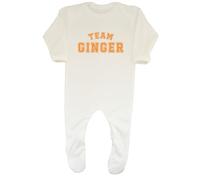 Shopagift Team Ginger Baby Romper Ginger Redhead Hair Boys Girls White