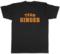 Shopagift Team Ginger Mens T-Shirt Ginger Redhead Hair Tee Black