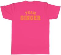 Shopagift Team Ginger Mens T-Shirt Ginger Redhead Hair Tee Pink